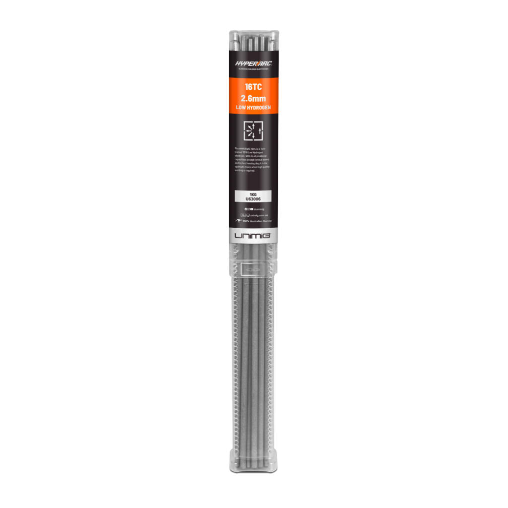 Unimig HyperArc 16TC 7016 Low-Hydrogen Electrodes 2.6mm 1KG Handy Pack