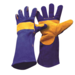Blue Welding Gloves Heavy Duty Leather 16