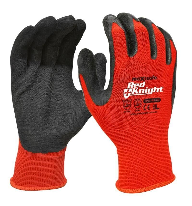 Red Knight GripMaster Latex Palm General Purpose Gloves (12 PAIRS)