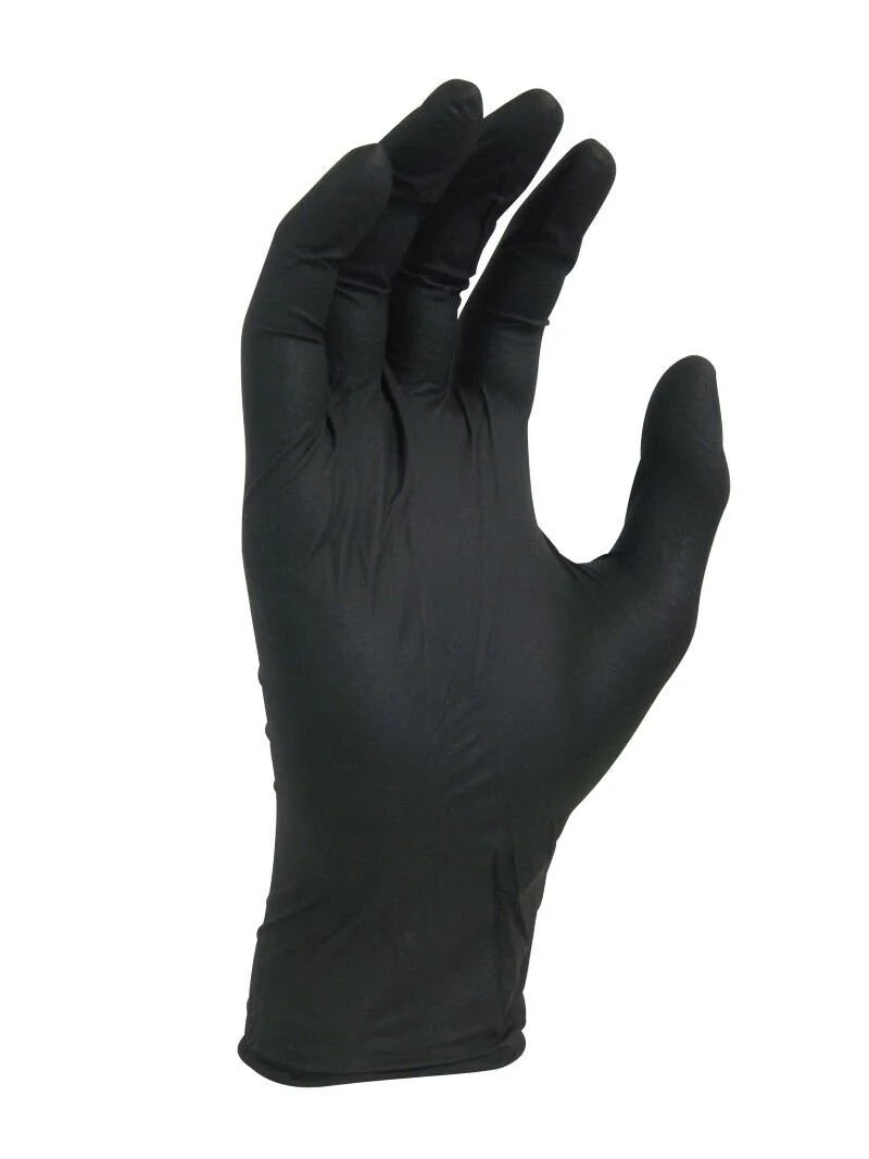 Black Shield Gloves Heavy Duty Nitrile Unpowdered Box of 100 - Image 3